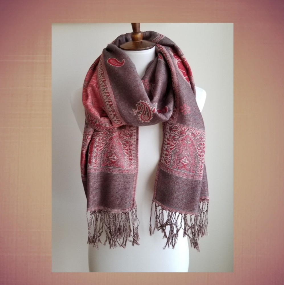 Pashmina and Silk Scarf/Wrap